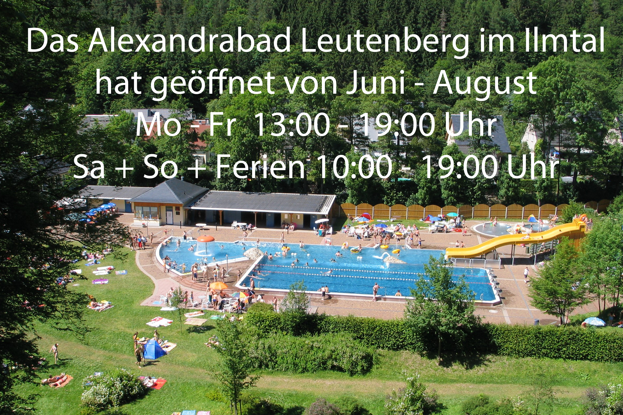 Öffnungszeiten 2023 Alexandrabad Leutenberg